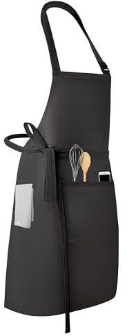 VATERLIEBE Grillschürze Herren – extra lange Bänder & Seitenschlaufen – Kochschürze BBQ fettabweisend – Geschenk für Männer & Grillmeister