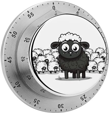 Küchentimer mit Cartoon-Schafen, Eieruhr, Küchentimer zum Kochen, magnetischer Timer, Kochen, Timer, Fitness-Studio, niedlicher Küchentimer, für Fitnessstudio, Lehrer, Studium, Training, Backen