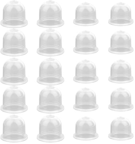 20pcs 188-12-1 0057003 0057004 Carburetor Primer Bulb Ball, Gas Fuel Pump Bulb Replacement for Zama Walbro Small Engine Leaf Blower Lawnmower Weedeater Chainsaw Trimmer Part Accessories(Transparent)