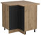 Vicco Eckunterschrank R-Line, Küchen Eckschrank, Anthrazit Landhaus, 75.6 cm, AP Eiche