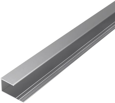 ERERE Floor Transition Strip,Door Floor Bar,Door Threshold Strip,Stair Edge Protector, Metal Stairs Guard Strip Cover for Steps,Steps Trim Bar for Room Entry(Silver,15x12mm)