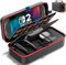 Funda para Nintendo Switch 2 2025, Bolsa de Viaje para Joycon y Alimentador para Consola Switch 2, Estuche Portátil Protector con 28 Tarjetas de Juego para Nintendo Original/OLED y Accesorios
