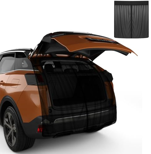 Magnetische Vans Insektenschutznetze, universelles SUV, Minivan, Heckklappe, Hintertür, Moskitonetz, mit Magnetverschluss für SUV, Hintertür, Insektennetz mit Reißverschluss, 160 cm (H) x 152,4 cm (B)