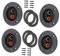DIYEAH Connettore per Altoparlanti a Molla 3,1 Pollici per Subwoofer Kit Te per Terminali Audio Morsettiera Professionale per Altoparlanti Design e
