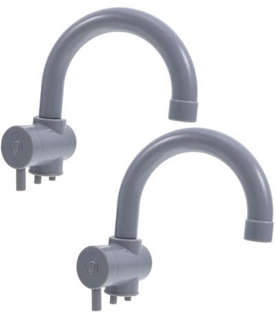 ifundom 2Piezas Grifos de Fregadero de Juguete para Plástico Resistente Accesorios de Cocina para rol y Simulación para Hogar y Actividades al Aire