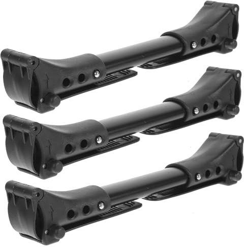 Doppelkinderwagenverbinder 3 Stück aus Aluminium, Verstellbar Schwarz | Leicht und Robust, Design, für Reise und Freizeit in Freizeitparks