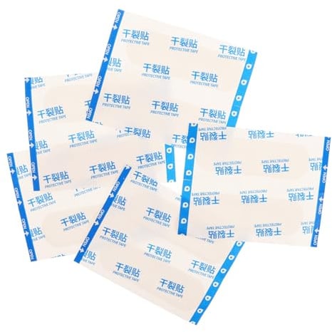 NOLITOY 100 Stück Pflaster für Rissige Hände und Füße 72mm X 25mm Hoch Haftendes Atmungsaktives Heftpflaster mit Druckempfindlichem Klebstoff Winter Schutz Tape zur Reparatur und Pflege