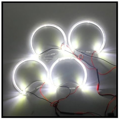 Kit halo para faross Para BMW E38 E36 E39 E46 4 Uds Ojos De Ángel Luz LED Anillo Proyector SMD Coche DRL Halo Faros Angel Eyes para coche