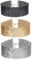 Topocean Mehrfarbig Verstellbarer 3.5CM Rhinestone Kristall Choker Halsband Set Breit Collar Chic Schmuck Choker für Frauen Dame Geschenk, 3 Stück (Schwarz, Gold, Silber)