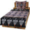 Dresscode 4 Teilige Winter Bettwäsche Set 135 x 200 cm Teddy PLÜSCH Coral Fleece Cashmere Touch Super Soft Ornamente Blau