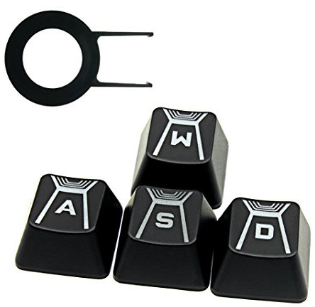 HUYUN W A S D Tastenkappen für Logitech G910 Tastatur Romer-G Switch