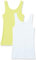 Amazon Essentials Damen Tanktop, Schmale Passform, 2er-Pack, Gelb/Weiß, S