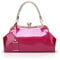NICOLE & DORIS Sacs à Main pour Femme Pochette Femme Cuir Verni Sacs de soirée à la Mode Sac porté épaule pour la fête Rose