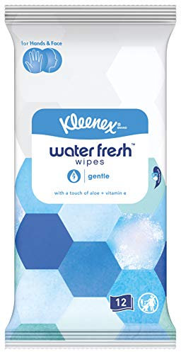 Kleenex Water Fresh Wipes Gentle 12 Wipes