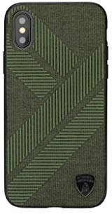 Lamborghini Backcover Hülle Structure Apple iPhone Xs Max Grün - Silikon - TPU