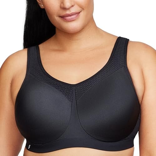 Glamorise Damen 9066 Sports Bra, Schwarz, 70D