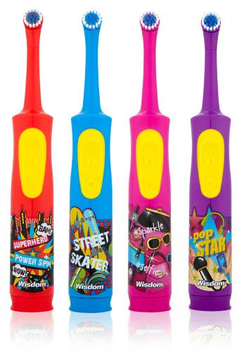 Wisdom Battery Toothbrush Vibrating Childrens Design(Random Color)