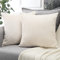 Soleebee 2er Set Kordsamt Kissenbezüge, Weiche Kord Plüsch Dekorativ Kissenbezug Sofa Zierkissenbezüge Dekokissen Kissenhülle Set für Couch Schlafzimmer Zuhause Auto Dekor (50x50cm, Cremeweiß)