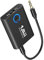1Mii Emetteur Bluetooth Jack 3.5, Transmetteur Bluetooth TV, Recepteur Bluetooth 5.3 Prise Jack Bluetooth Audio pour TV/Smartphone vers Casque Bluetooth/Enceinte/Avion,2024 Upgraded aptx-LL/HD/AD Noir