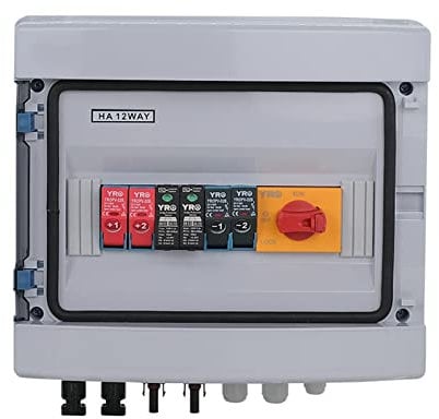 Solar Anschlusskasten Photovoltaik DC 1000V 15A 2 String PV-Kombinationsbox Überspannungsschutz DC Trennschalter PV Anlage