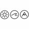 KLEBEKÖNIG Aufkleber Sonne Welle Berg Kreise - Sticker Autoaufkleber Scheibenaufkleber Motorradaufkleber Meer Camping - 2 Größen (45 cm x 14 cm)