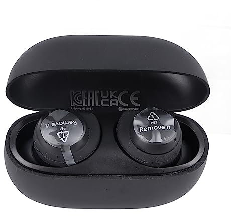 Auricolari Wireless Bluetooth 5.0, Cuffie Stereo HiFi con Bassi Profondi, Cuffie In-ear con Cancellazione del Rumore, Microfono Integrato con Tappi per le Orecchie di Ricambio
