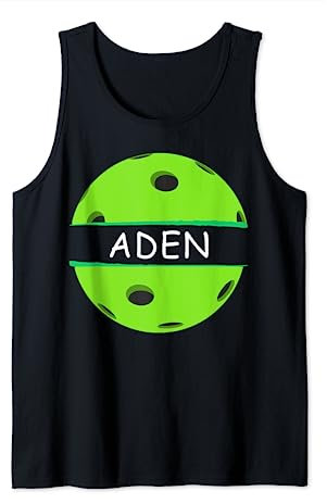Neuheit Pickleball Personalisierte Namen Aden Sports Tank Top