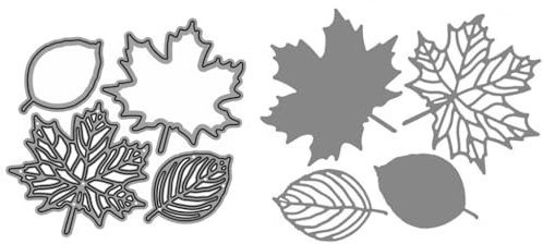 Sredwtk Ahornblatt Blätter Stanzschablonen Herbst Weihnachten Metall Prägeschablonen Stanzformen Schneiden für DIY Karte Sammelalbum Scrapbooking Fotoalbum Deko Cutting Dies