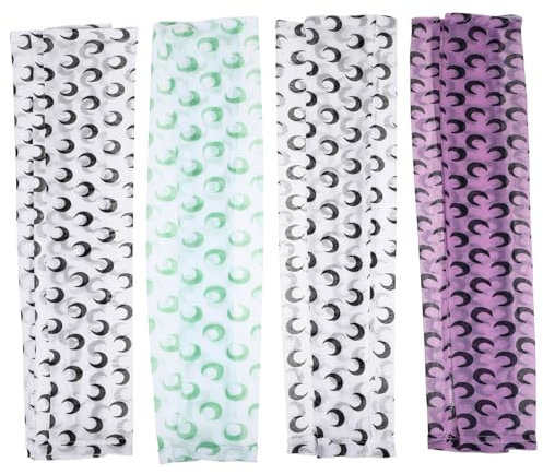 Sosoport 4paare Sonnenschutz Armstulpen Kühlende Ärmelabdeckungen Für Sommeraktivitäten Elastisch Strapazierfähig Uv-schutz Für Radfahren Golf Angeln Zufällige Farbvarianten