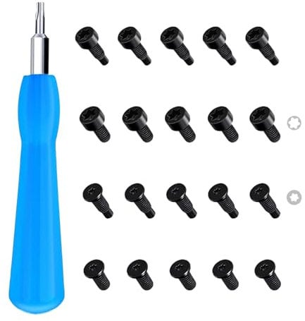 Ring Screwdriver, Ring Doorbell Screwdriver, Spare Screws for Ring Doorbell, T6 T15 Lost Ring Doorbell Screwdriver With 16 pcs Ring Doorbell Screws for Video Doorbell, Video Doorbell(Blue)