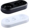 GroveEss Electric Toothbrush Holder Compatible With 2 Heads, Plastic Organizer Stand for Oral B (White+Black)