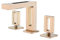 Rubinetto Bagno Lavabo Miscelatore Lavabo Rubinetto per Lavabo Rubinetteria da Bagno Calda E Fredda 3 Fori Miscelatore Lavabo in Ottone Oro Rosa Lavabo Rubinetti Bagno
