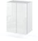 MRBLS Badezimmerschrank (Weiß Matt - Weiß Glanz) - Hängeschrank Für Bad - Schrank Hängend - Wandschrank - 40 x 60 x 25 cm (B/H/T)
