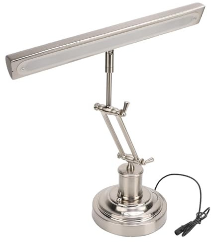 Tonysa Retro-Klavierlampe, Touch-Dimm-Augenschutz, Doppelarm-Design, 100–240 V, Zum Lesen, Klavier, Nachttisch (EU-Stecker 100–240 V)