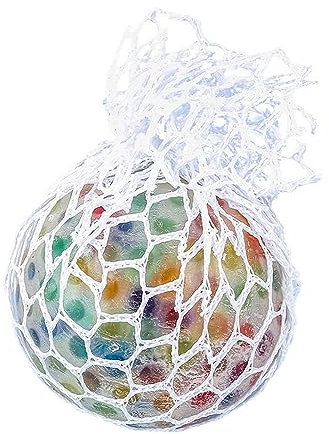 Regenbogen Quetschball, Quetschball, Squeeze Ball Mit Netz, Anti Stress Bälle, Regenbogen Knetball Quetschball, Weiche Elastische Stretch Bälle, Fun Mesh Bälle, Für Angst Abbauen Und Beruhigung