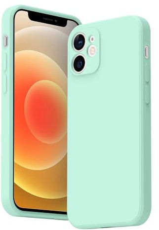 Vancle Case for iPhone 12 mini Phone Case, Camera Protection Ultra Slim Case for iPhone 12 mini 5.4'' Anti-Scratch Shockproof Bumper Cover (Light cyan)
