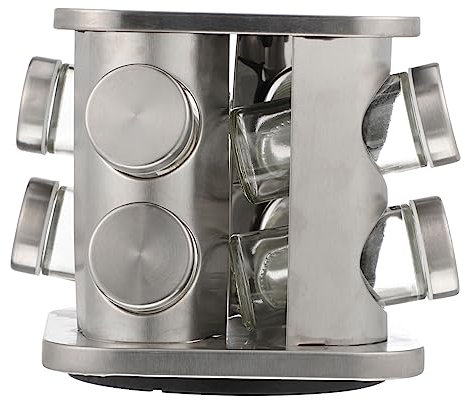 CIYODO De Para Barbacoa y Cocina 4 Frascos De Especias Inoxidable Organizador De Especias