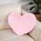 Yuragim Herzkissen Kuschelkissen, 46 x 36 cm Herz Kissen Herzform Plüsch Kissen Aesthetic Flauschig Dekokissen Kopfkissen Zierkissen Süßes Kissen Heart Pillow für Kinderzimmer Sofa Dekoration, Rosa