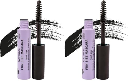benecos - natural beauty Biokosmetik Mascara Reise Größe vegan, Schwarz, 2.5 ml (Packung mit 2)