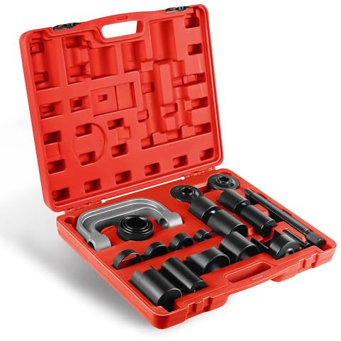 Reniteco 21PC Ball Joint Press Kit, Heavy-Duty Ball Joint and U-Joint Removal Tool, Suitable for Ball Joint Removal on Most 2WD and 4WD Cars, Vans, and Light Trucks