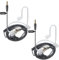 UAYESOK Auricolare per sorveglianza segreta, a 1 pin, 3,5 mm, con tubo acustico nascosto, cuffie di sicurezza per walkie talkie e microfono per radio Motorola Hytera, Kenwood, Vertex, Yaesu, Ham (2