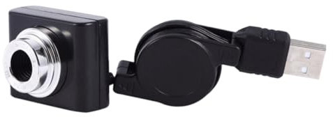 POPETPOP cámara Web de enseñanza cámaras Web cámara USB Webcam USB cámara pc cámara de Ordenador Ordenadores portatiles Mini cámara Web en Camara portatil Black