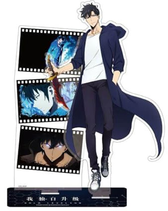 Solo Levelings Acryl Stand 15CM Anime Figur Cosplay Accessories Solo Levelings Desktop Deko Merch for Fans (Mehrfarbig-A)