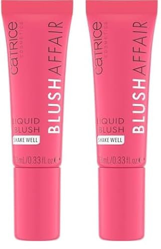 Catrice Blush Affair Liquid Blush, blush, n° 010, rosa, altamente pigmentato, risultato immediato, naturale, opaco, vegano, senza profumo, senza alcool, senza conservanti, confezione da 2 (10 ml)