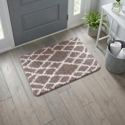 Nest & Nibble Brown Indoor Door Mat 60 x 90 cm – Non-Slip Washable Entrance Rug Soft Absorbent Floor Mat for Front & Back Door, Kitchen, Bedroom, Office, Entryway | Inside Home Essentials Carpet