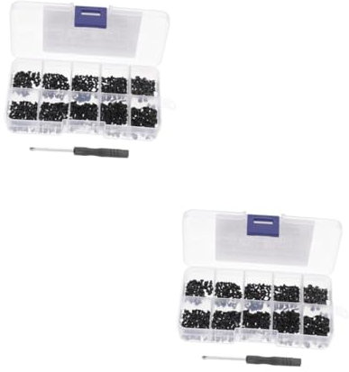 NUOBESTY 2 Sätze Senkkopf Micro für Computer Kreuzschraubendreher für SSD Festplatte Gehäuse Grafikkarte Mehr