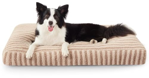 Pawk Hundebett Mittelgroße Hunde, Hundekissen Waschbar Abnehmbar, Hundekorb Flauschig Atmungsaktiv rutschfest, Hundematte für Kleine und Mittelgroße Hunde, 74x53x8cm