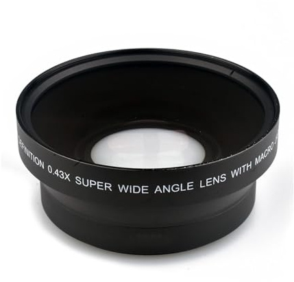 0.43x Super Wide Lens With Macro Portion Professional 67mm Lens Oil-proof For For Butterfly Flowers Shooti Wide-angle Fisheye Lens With Macro+Front & Rear