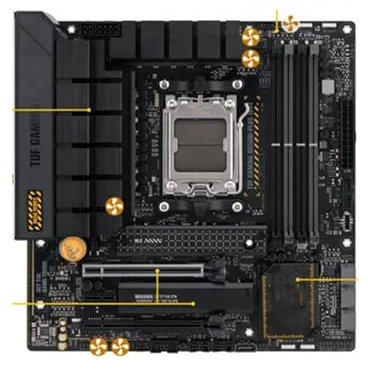 WLTDYZZLDN Carte Mère Fit for ASUS TUF Gaming B650M Plus, Wi-FI, MATX, AMD B650, DDR5 6400 MHz Et Plus (OC), M.2, USB 3.2, 128 Go, Wi-FI 6, Bluetooth V5.2, Socket AM5 Carte Mere
