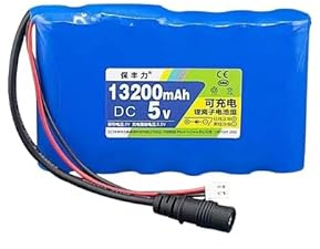 Ricaricabile 5 V 13,2 ah Batteria Single Chip Microcomputer per lampada LED esterna, USB Fan, Bluetooth Speaker